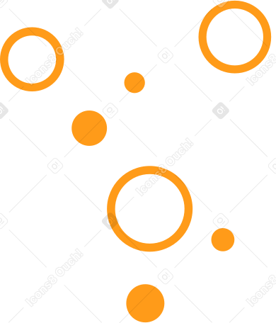 decorative circles Illustration in PNG, SVG