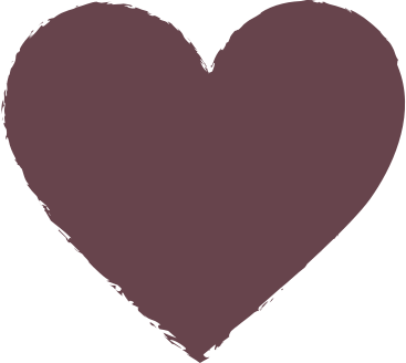 Brown heart PNG、SVG