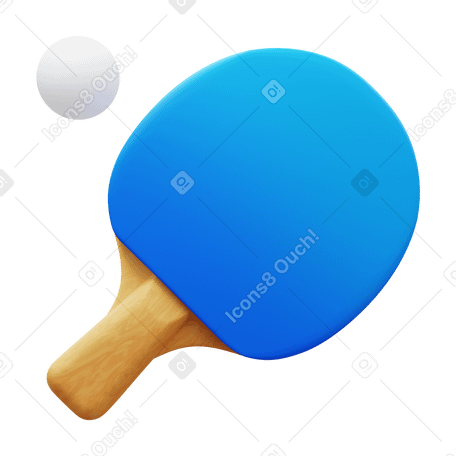 3D ping pong PNG, SVG