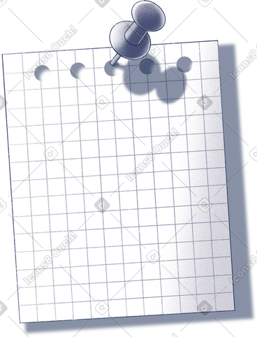 Note sheet with button PNG, SVG