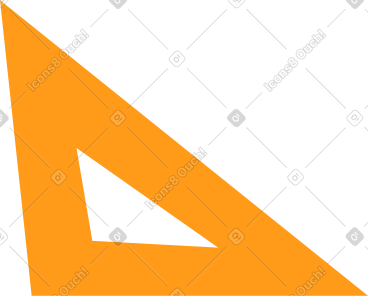 Triangle ruler PNG, SVG