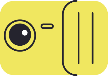 Kleine gelbe kamera PNG, SVG