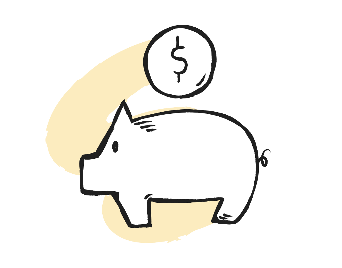 Save money Illustration in PNG, SVG