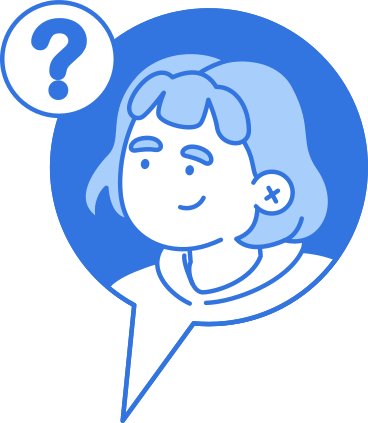 Speech bubble with woman and question mark PNG, SVG