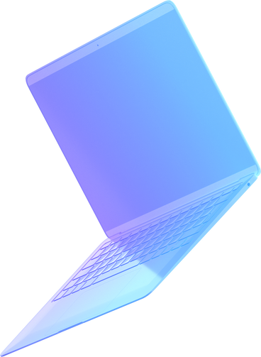 Ordinateur portable bleu PNG, SVG
