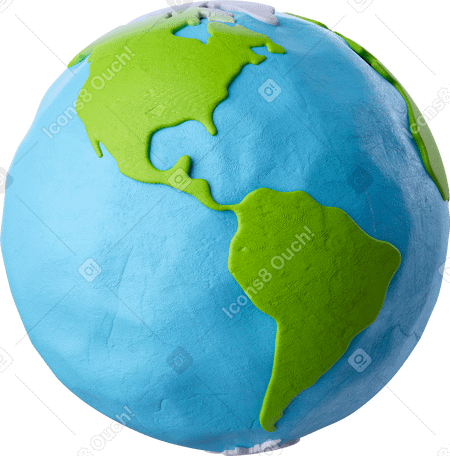 3D planet earth PNG, SVG