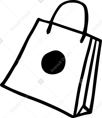 бумажный пакет в PNG, SVG