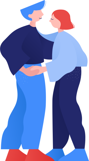 couple hugging PNG, SVG