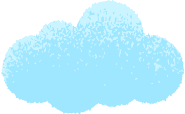 Blue cumulus fluffy cloud PNG, SVG