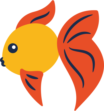 gold fish PNG, SVG