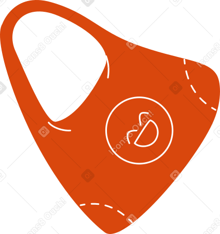 orange bag PNG, SVG