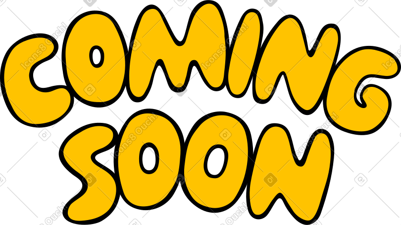 Lettering coming soon text PNG, SVG