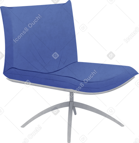 blue chair Illustration in PNG, SVG
