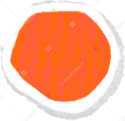 small red circle with torn edge Illustration in PNG, SVG