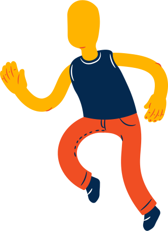 boy running Illustration in PNG, SVG