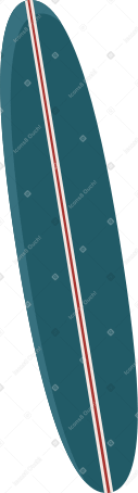 blue surfboard Illustration in PNG, SVG