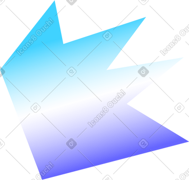 Transparent blue shape PNG, SVG