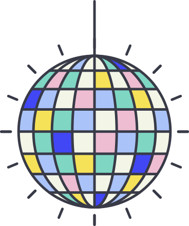 Disco ball PNG, SVG