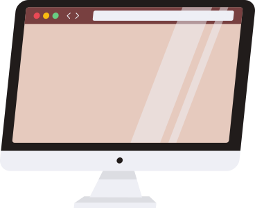 computer with browser PNG, SVG