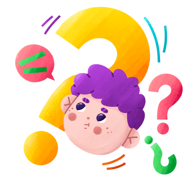 Boy thinking about the question PNG, SVG