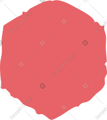 Red hexagon PNG, SVG