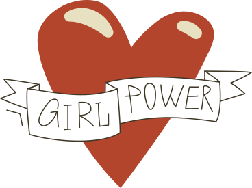Lettering girl power PNG、SVG