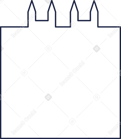 Castello bianco PNG, SVG