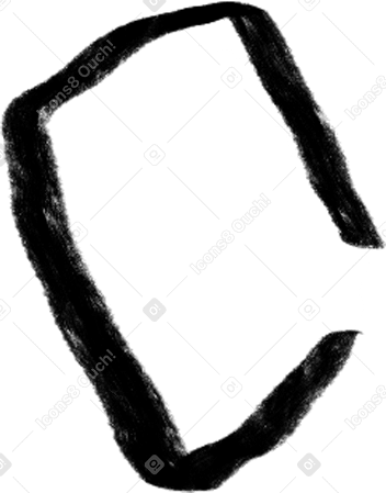 small black square with white background Illustration in PNG, SVG
