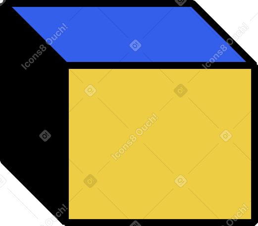 kleines parallelepiped PNG, SVG