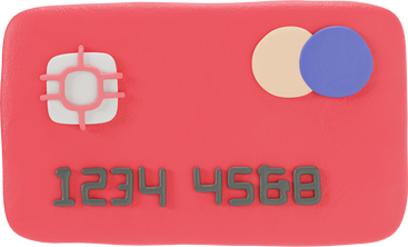 Close-up of a red credit card PNG, SVG