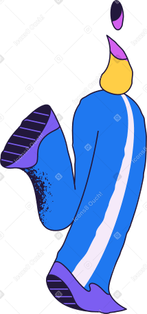 running person Illustration in PNG, SVG