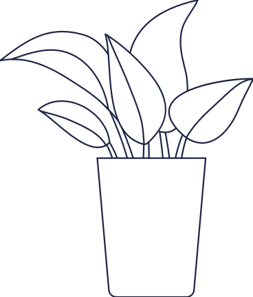 small plant tropic leafs lineart PNG, SVG