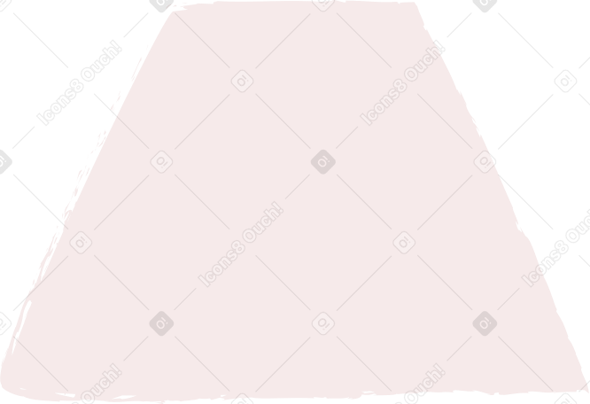 light pink trapezoid Illustration in PNG, SVG