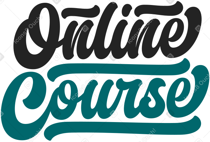 lettering online course PNG, SVG