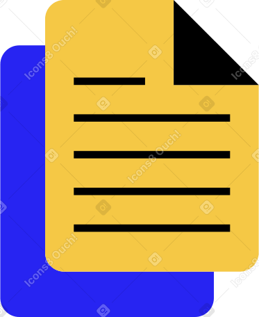 two documents Illustration in PNG, SVG