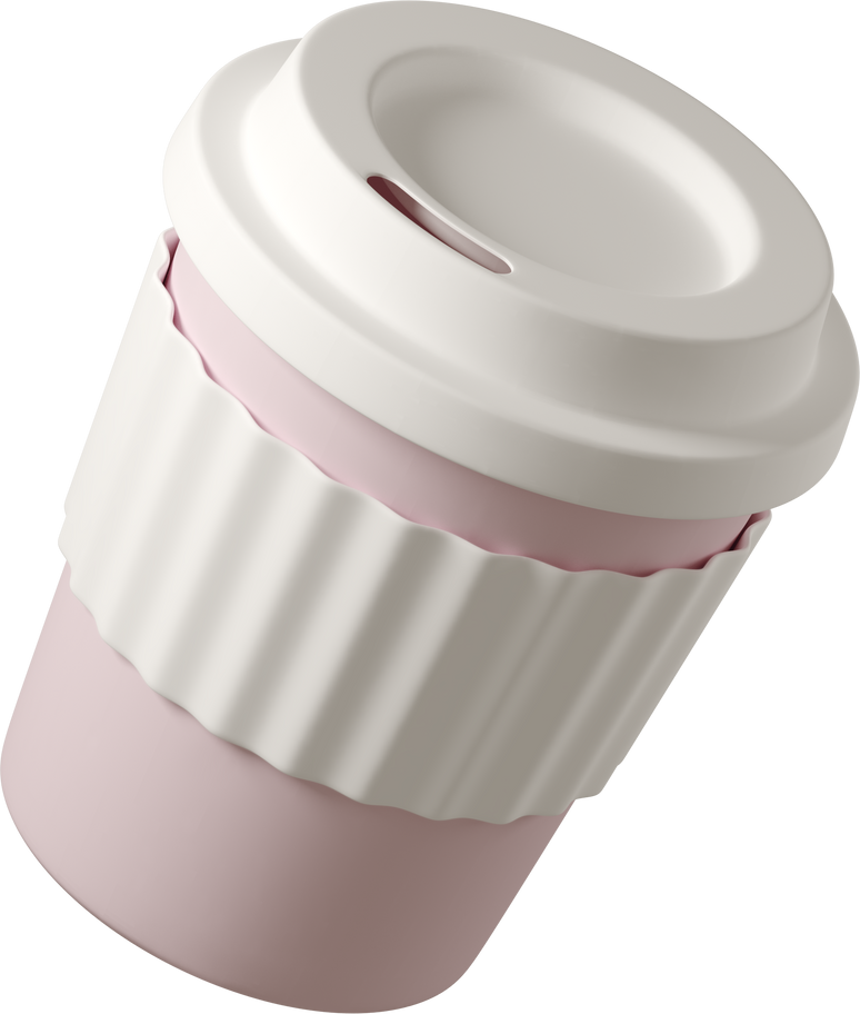 pink coffee cup Illustration in PNG, SVG