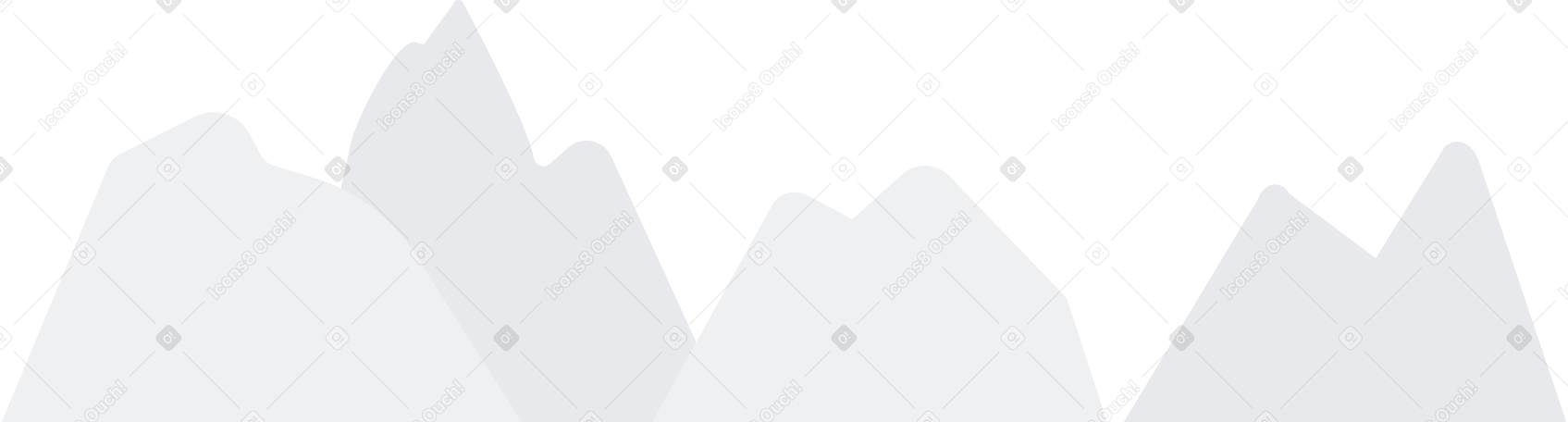 fond de silhouette de montagnes PNG, SVG