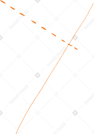 orange dotted line PNG, SVG