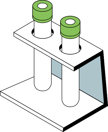 stand with two test tubes PNG, SVG