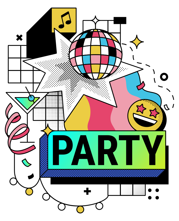 PNG 및 SVG 형식의 파티 일러스트 및 이미지