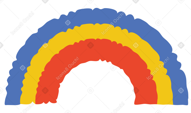 rainbow Illustration in PNG, SVG