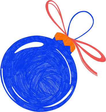 blue round new year's eve ball PNG, SVG