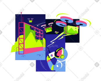 People clipart in Space style in PNG, SVG