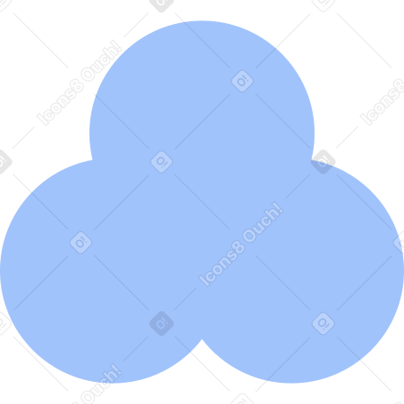 trefoil blue PNG, SVG