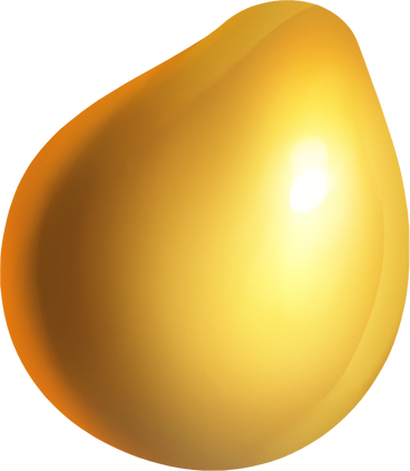 shiny golden drop PNG, SVG