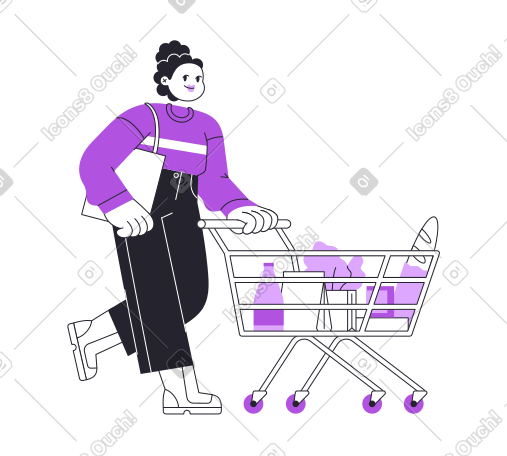 女人买菜 PNG, SVG