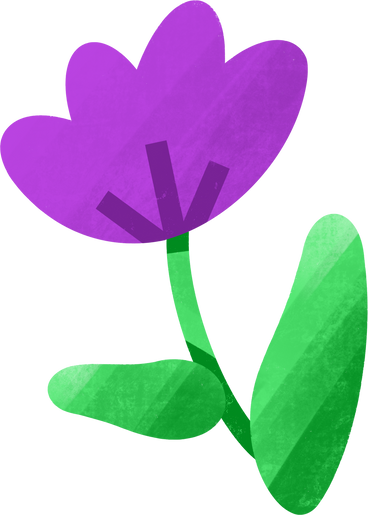 purple flower PNG, SVG