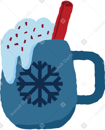hot chocolate Illustration in PNG, SVG