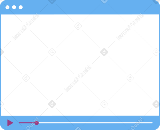 window with video Illustration in PNG, SVG