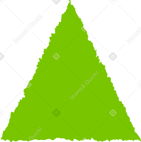 Dreieck grün PNG, SVG